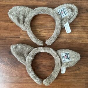 2 Great Wolf Lodge Gray Furry Kids Headband